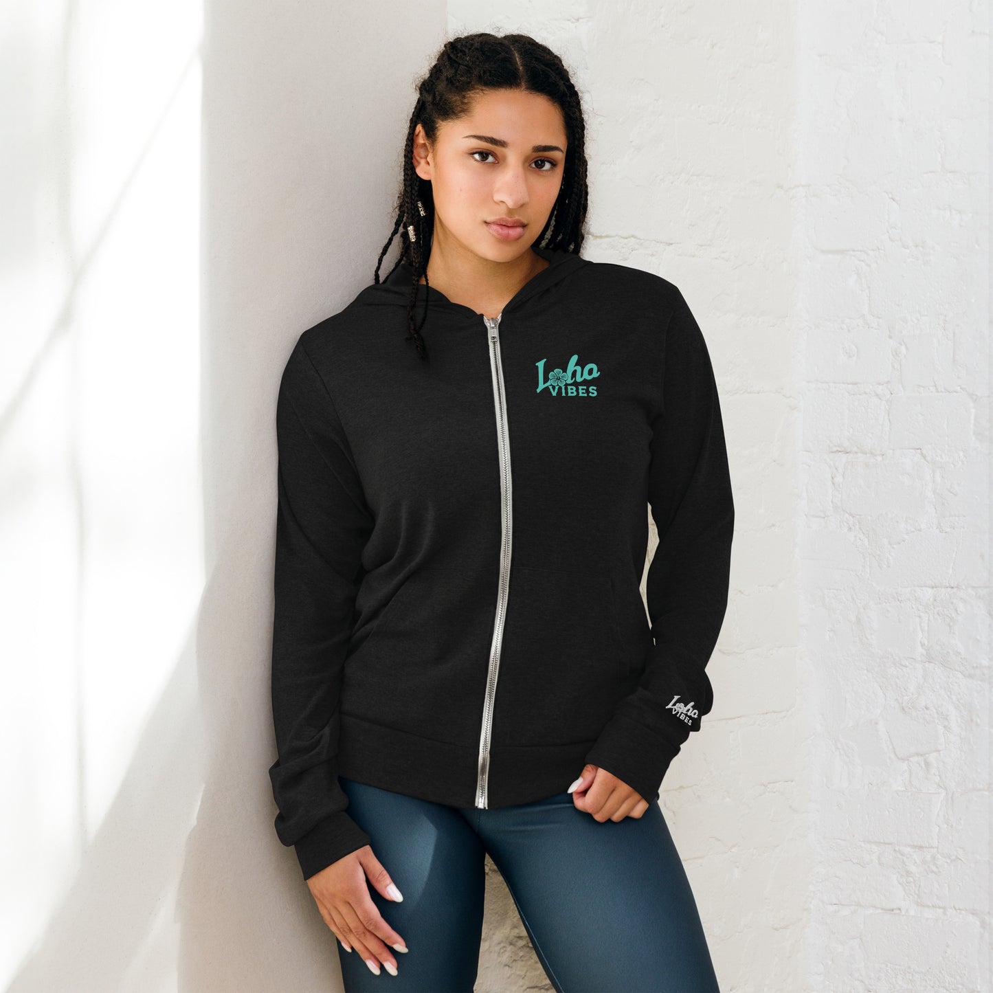 Tiki Vibes Lightweight Zip-Up Hoodie